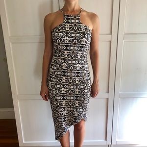 Asymmetrical midi dress
